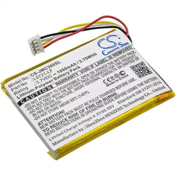 Cameron Sino bateria de substituição para JBL Clip 3, Clip 3AN, Clip 3SAND (L0721-LF / CS-JMC300SL) - 1000mAh 3,7V Li-Po