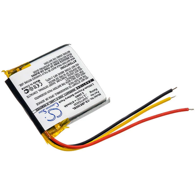 Bateria de substituição Cameron Sino para JBL Everest Elite 300, E45BT, E55BT, Live 650BT NC - 610mAh 3,7V Li-Po (CS-JBE300SL)