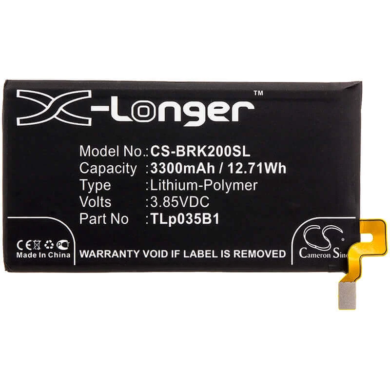 Bateria Cameron Sino Tipo TLP035B1 para Blackberry Key2 BBF100 / CS-BRK200SL