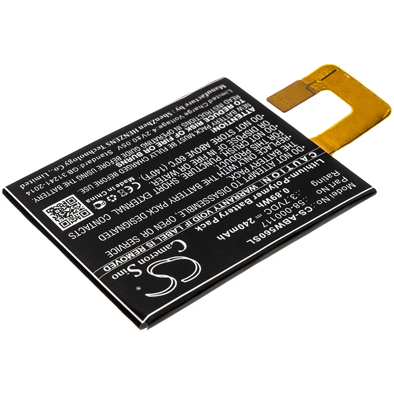 Bateria Cameron Sino Tipo 58-000117 para Amazon Kindle Oasis KO1 1 2 3 / CS-ABW560SL