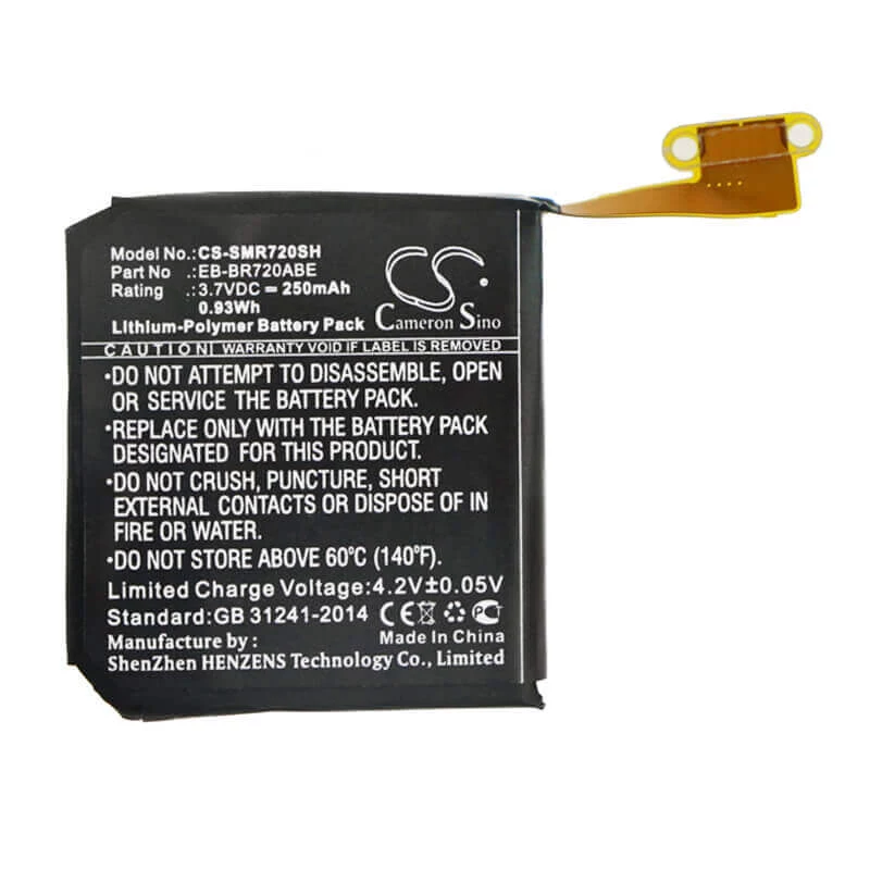 Bateria Cameron Sino EB-BR720ABE para Samsung Gear S2 Classic SM-R720 SM-R732