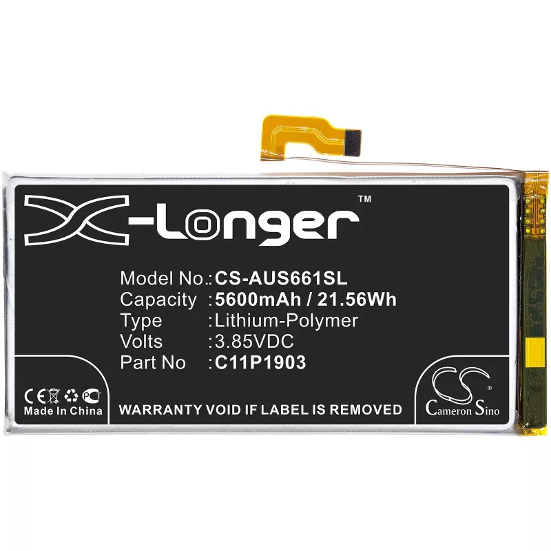 Bateria CAMERON SINO Tipo 0B200-03720100 C11P1903 para Asus ROG Phone 3 III ZS661KS / CS-AUS661SL