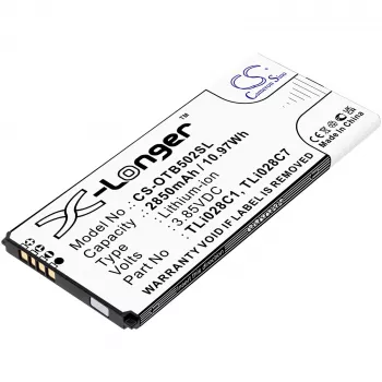 Bateria de substituição Cameron Sino TLi028C1 TLi028C7 para Alcatel 1B 2020 OT-5002 OT-5002A AT&T CS-OTB502SL