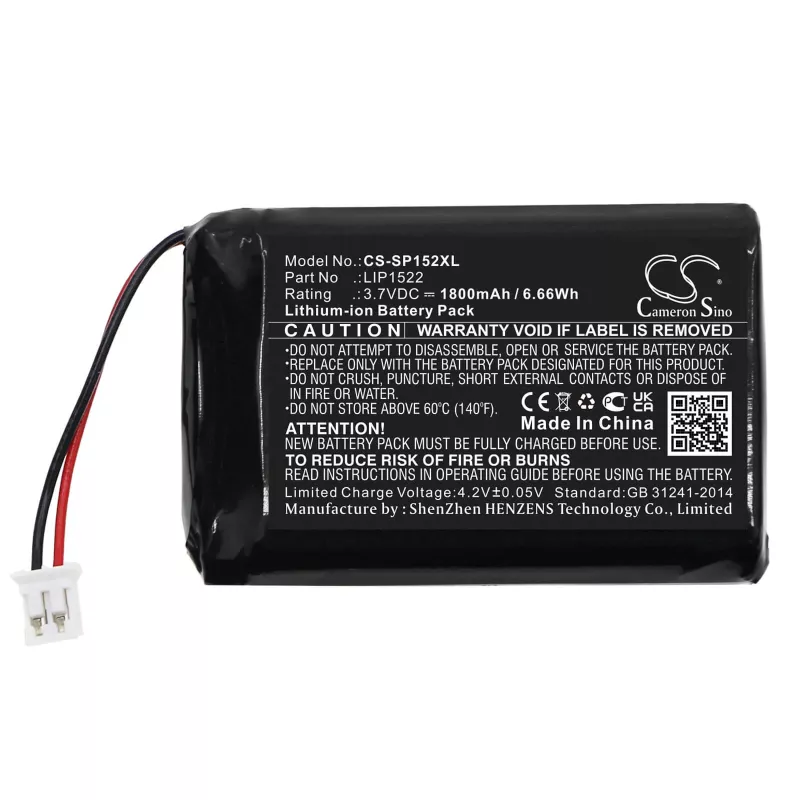 Bateria de substituição Cameron Sino para Sony PlayStation 4 DualShock 4 Comando (2000mAh, Li-Po) - CS-SP152XL