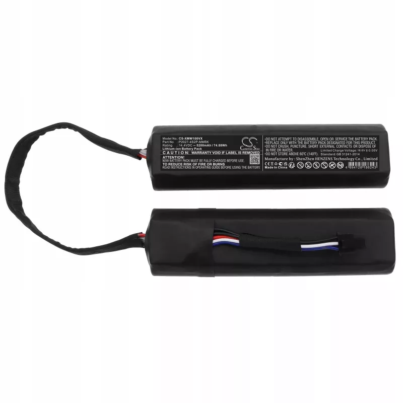 Bateria de substituição CAMERON SINO P2027-4s2p-mmbk para Xiaomi Mijia Self Cleaning Robot Vacuum Mop Pro / Mop Cleaner / Dreame W10 W10 Pro W10s