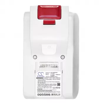 Bateria de substituição CAMERON SINO para Jimmy T-DC38A T-DC38H Aspirador - 25,2 V 2500 mAh Li-Ion