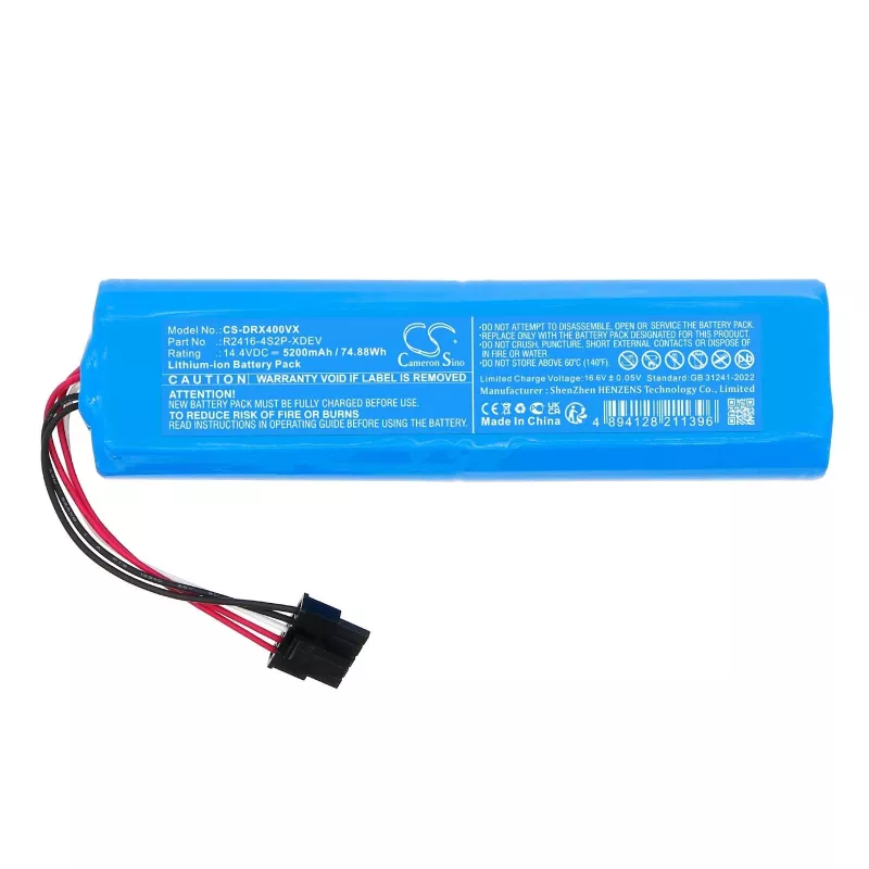 CAMERON SINO Bateria Tipo R2416-4s2p-xdev para Dreame X40 X40 Master Rlx73ce / Cs-drx400vx