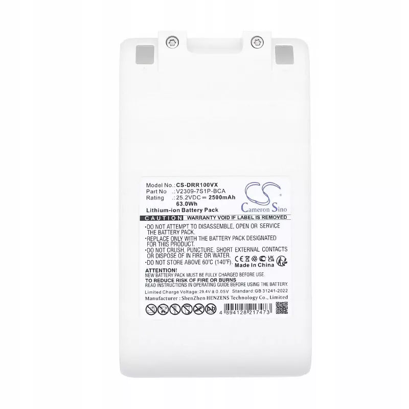CAMERON SINO Bateria de substituição V2309-7s1p-bca para Dreame R10 R10 Pro R20 aspirador - 25,2V 2500mAh Li-Ion