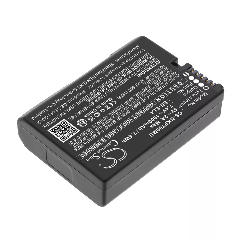 CAMERON SINO Bateria Tipo EN-EL4 A E para Nikon D2H D2Hs D2X D2Xs D3 D3S D3X F6 com ligação USB-C / CS-NKP700MU