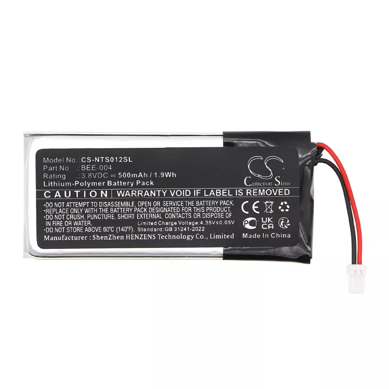 Cameron Sino Bateria de substituição para Nintendo Switch Joy-Con (BEE-004, BBE-012) - CS-NTS012SL