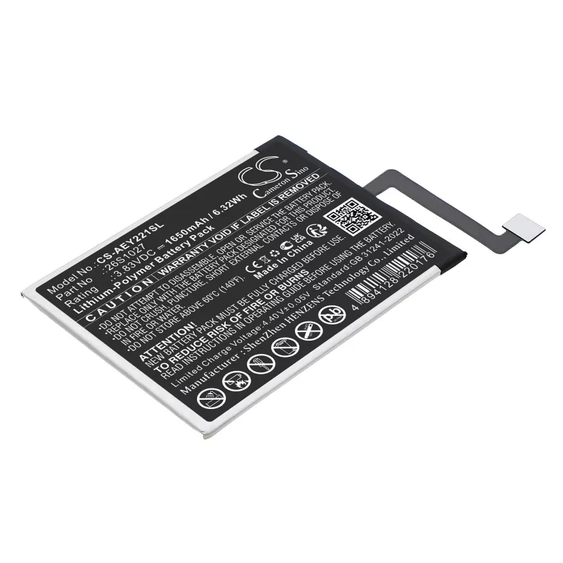 CAMERON SINO bateria tipo 26S1027 A 58-000426 para Amazon Kindle Paperwhite 11.ª ger. / CS-AEY221SL
