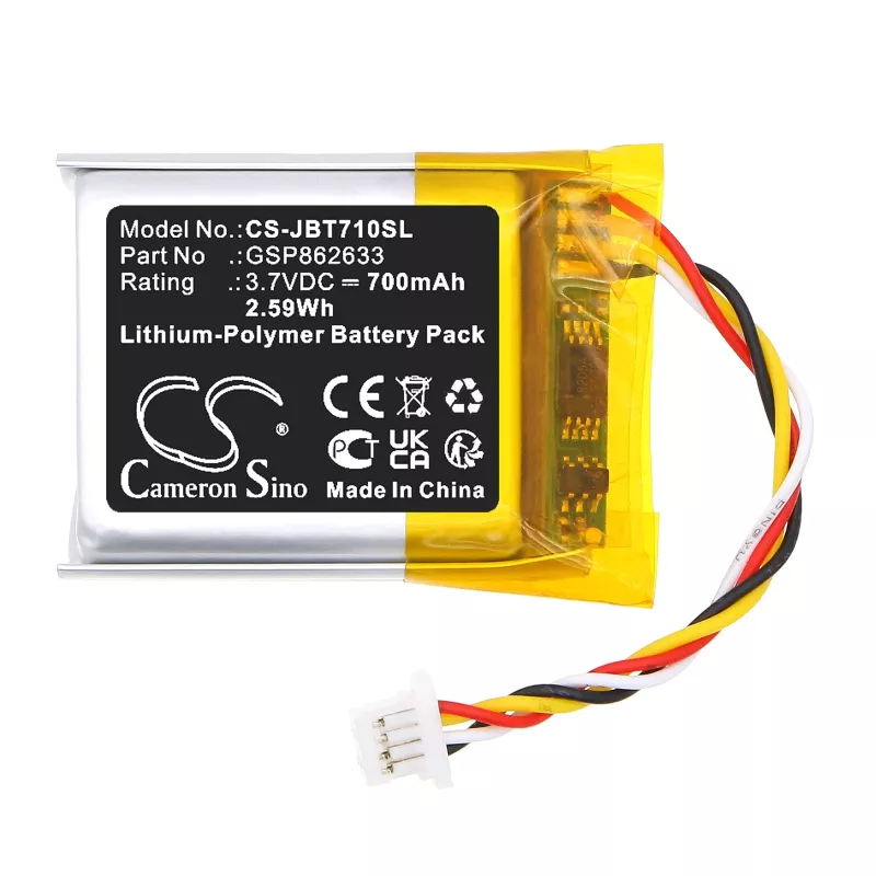 Cameron Sino CS-JBT710SL bateria de substituição para auscultadores sem fios JBL Tune 710 BT / Tune 700 BT - 700mAh 3,7V Li-Po