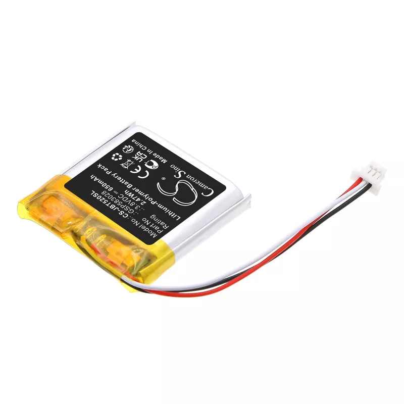 Cameron Sino bateria de substituição para JBL Tune 520 BT, 610mAh, 3,7V, Li-Polymer