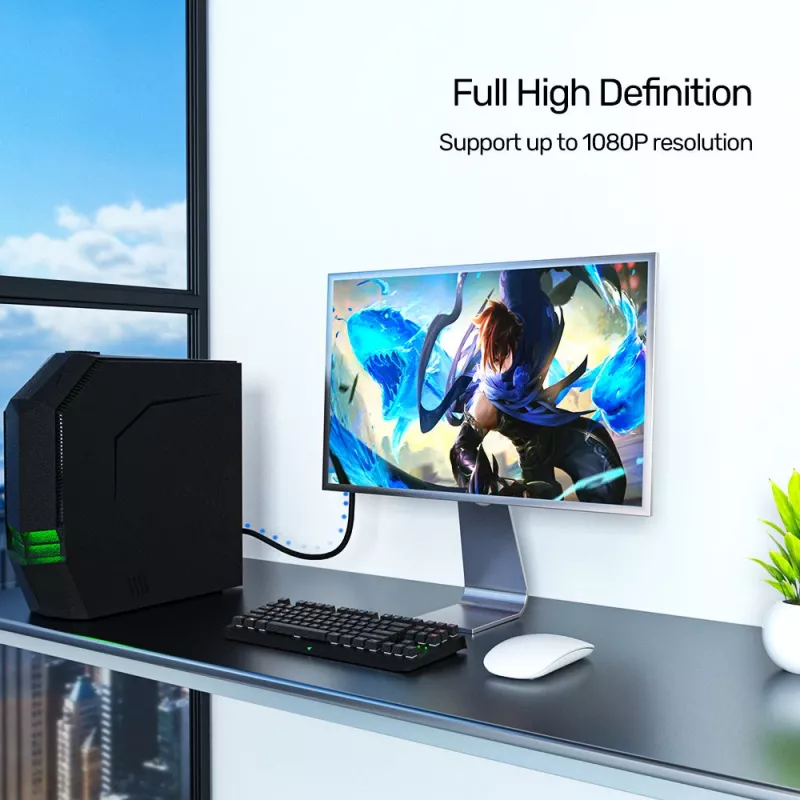 Cabo UNITEK Premium VGA HD15 M/M 20m (Y-C508G)