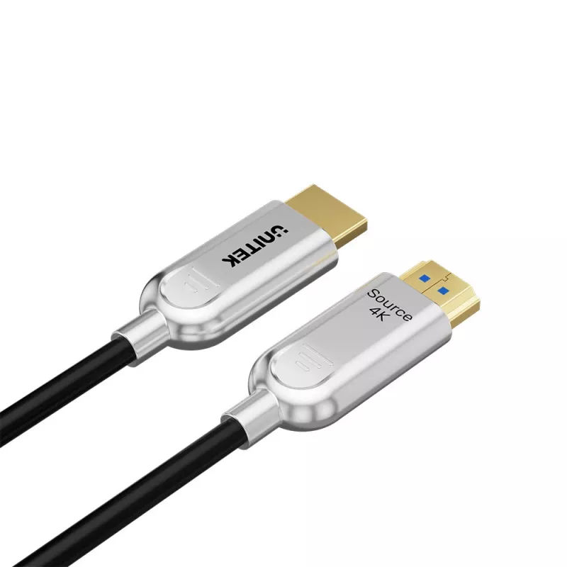 Cabo ótico ativo UNITEK HDMI 2.0 (AOC) 4K 60Hz 50m preto
