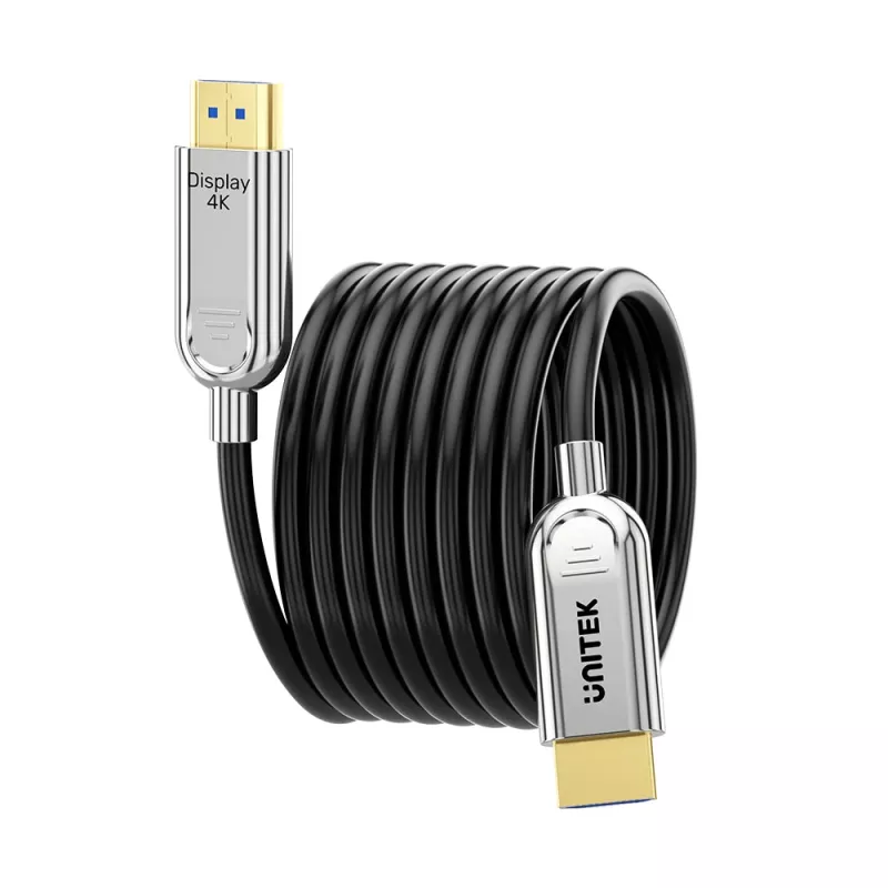 Cabo ótico ativo UNITEK HDMI 2.0 (AOC) 4K 60Hz 50m preto
