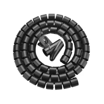 Organizador de cabos em espiral UNITEK, 5m, 22mm de diâmetro, preto