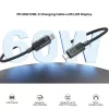 Cabo UNITEK USB-C PD 60W 480Mbps com display 2m trançado preto