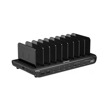 Estação de carregamento UNITEK 10 portas USB-C e USB-A 240W