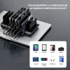 Estação de carregamento UNITEK 10 portas USB-C e USB-A 240W