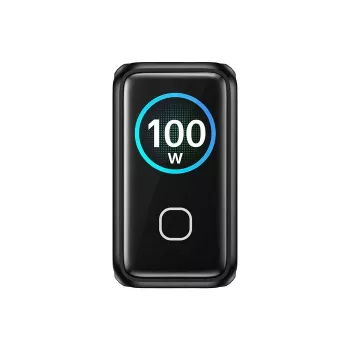 Carregador GaN UNITEK com ecrã 100W 3xUSB-C 1xUSB-A PD3.0 QC4.0 preto