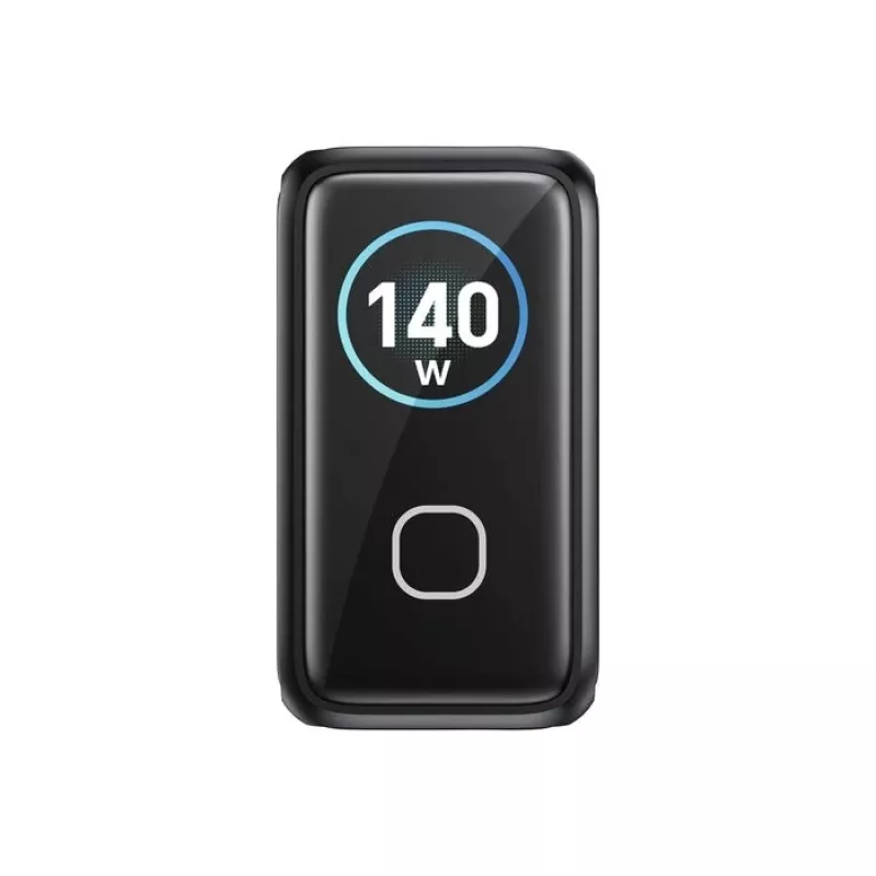 Carregador GaN UNITEK com ecrã 140W 3xUSB-C 1xUSB-A PD3.0 QC4.0 preto