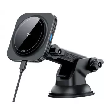 Suporte de carro para painel com carregamento sem fios ESR HaloLock Magnetic MagSafe Qi2 15W preto