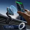 Suporte de carro para saída de ar com carregamento sem fios ESR Omnilock CryoBoost Magnetic MagSafe 25W Qi2.2 preto