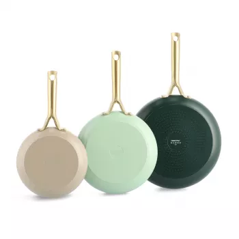 GreenPan Shades conjunto de 3 frigideiras, 20+24+28 cm natural
