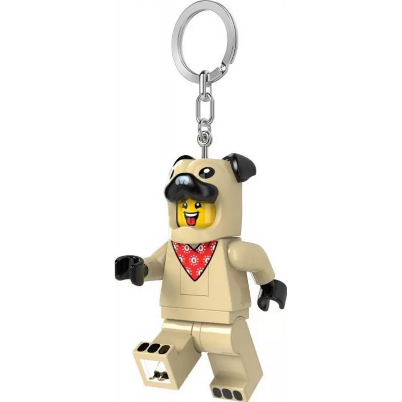 LEGO Minifigures pug porta-chaves com luz LED LGL-KE213H