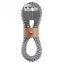 Cabo Native Union Belt USB-A para USB-C 1,2 m Zebra