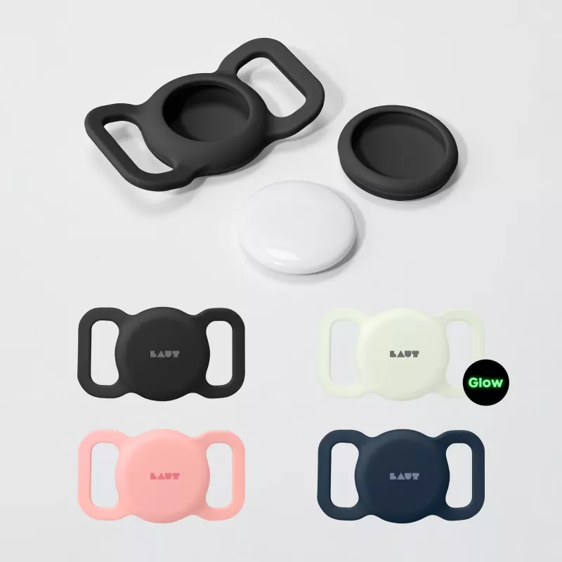 PICOM Laut Pet Tag - capa de proteção para AirTag (preto)