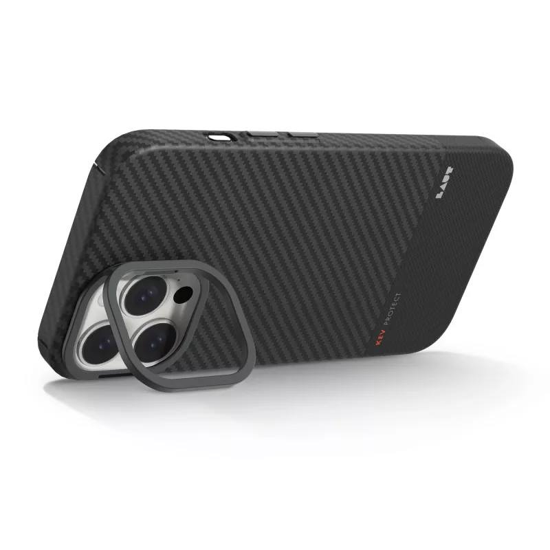Capa Laut Kev Protect para iPhone 16 Pro Max, compatível com MagSafe, Preto