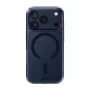 Capa LAUT Crystal Fluro para iPhone 17 Pro, Clear Midnight, compatível com MagSafe