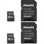 MicroSDHC Philips pack de 2 32GB Classe 10 UHS-I U1 incl. adaptador