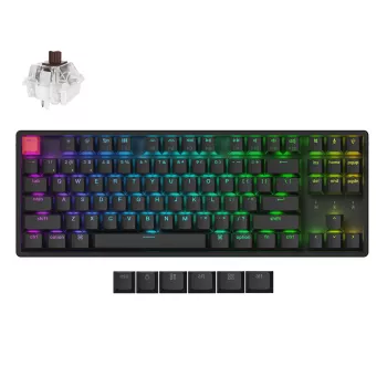 Keychron K8X-J3 80% TKL Brown Switch RGB Hot-Swap preto