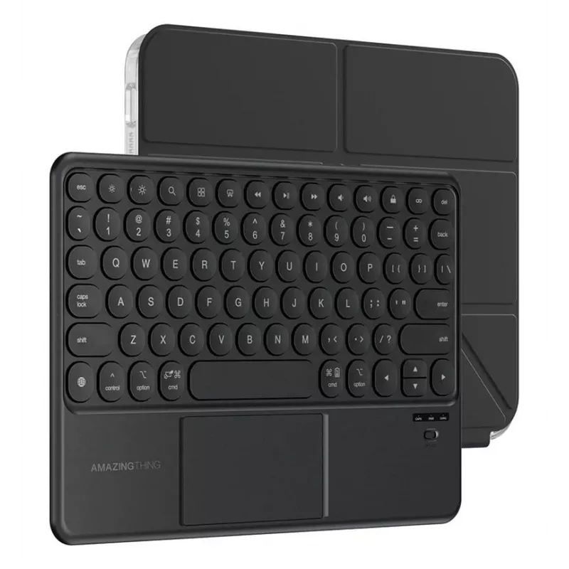 AMAZINGTHING Minimal Case Keylite Combo Capa com teclado para iPad Air 13 M3/M4 (2025/2026) - Preto