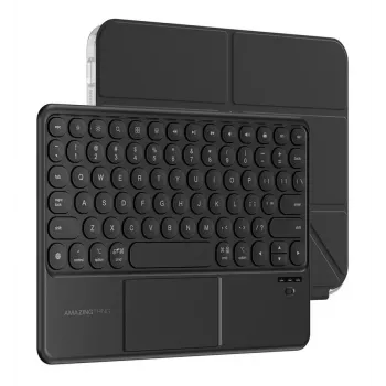 AMAZINGTHING Minimal Case KeyLite Combo Capa com teclado para iPad Air 11 M2/M3/M4 (2024/2025/2026) - Preto