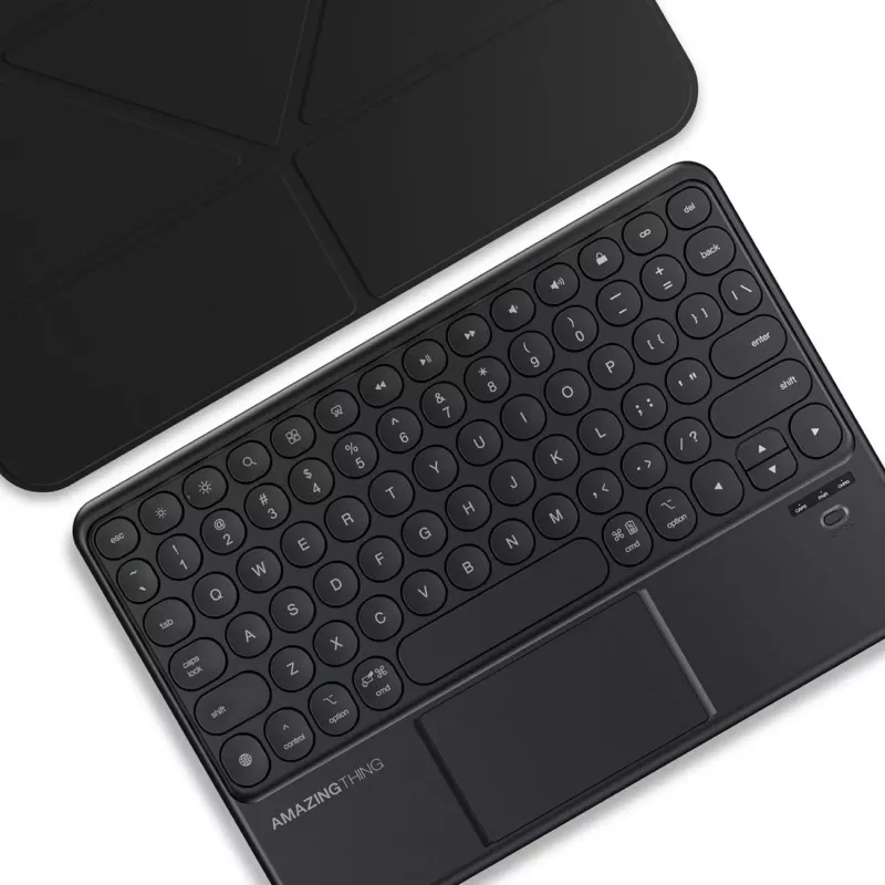AMAZINGTHING Minimal Case Keylite Combo Capa com teclado para iPad 11 2025 - Preto