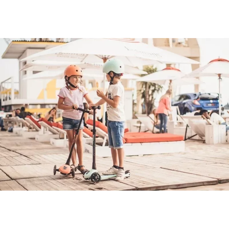 Scoot & Ride Capacete S-M Peach Capacete Multidesportivo para Criança
