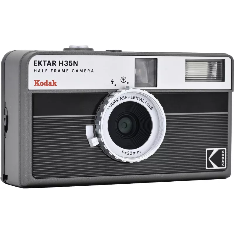 Máquina fotográfica Kodak EKTAR H35N às riscas preto