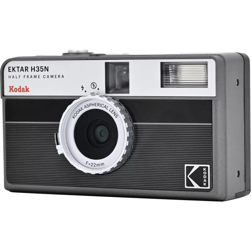 Máquina fotográfica Kodak EKTAR H35N às riscas preto