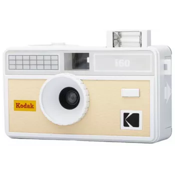 Máquina fotográfica de filme descartável 35mm KODAK I60 com flash incorporado, bege-cinzento