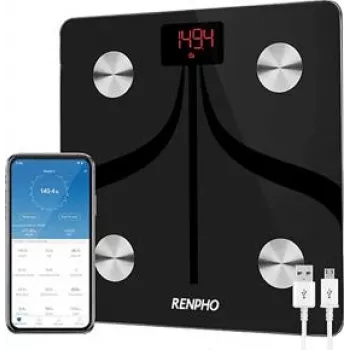 Balança de casa de banho inteligente Renpho com app - preto (ES-30M-US)