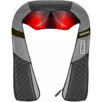 Massajador de pescoço Renpho - massajador de ombros e pescoço com calor preto (RP-SNM061)