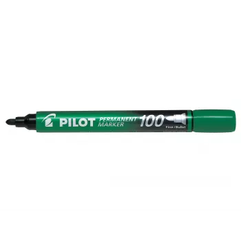 Pilot Pen 100 Marcador Permanente Verde 1,0 mm