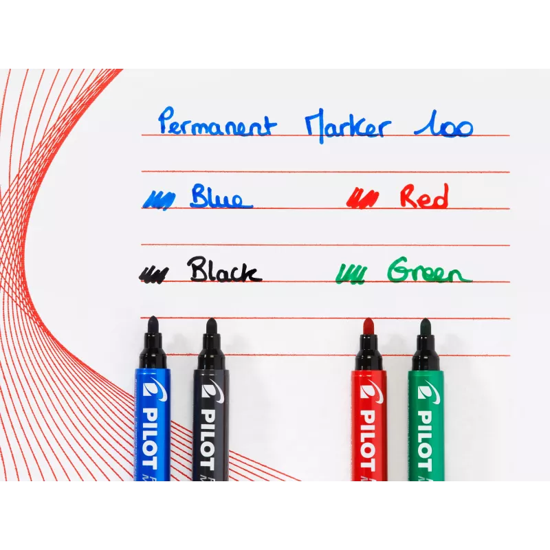 Pilot Pen 100 Marcador Permanente Verde 1,0 mm