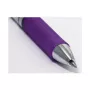 Pentel BL77-VO EnerGel Caneta de Gel - 0,7 mm - Tinta Violeta - Corpo Prateado - Espessura de Traço Média - Pack de 12