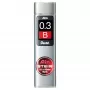 Pentel Ain Stein Minas Mecânicas - B - Cinzento - 0,3 mm - 60 mm - 15 Unid.
