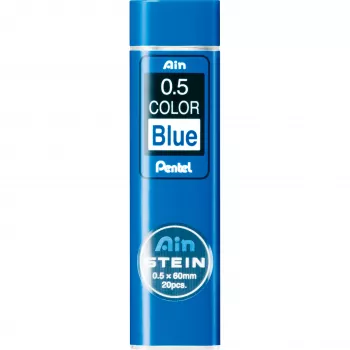 Pentel Ain Stein Minas Coloridas 0,5 mm Azul 20 Minas